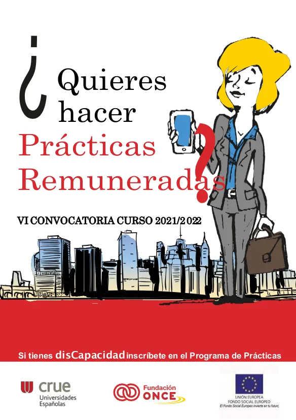 Convocatoria Becas de Prácticas Externas para estudiantes con discapacidad