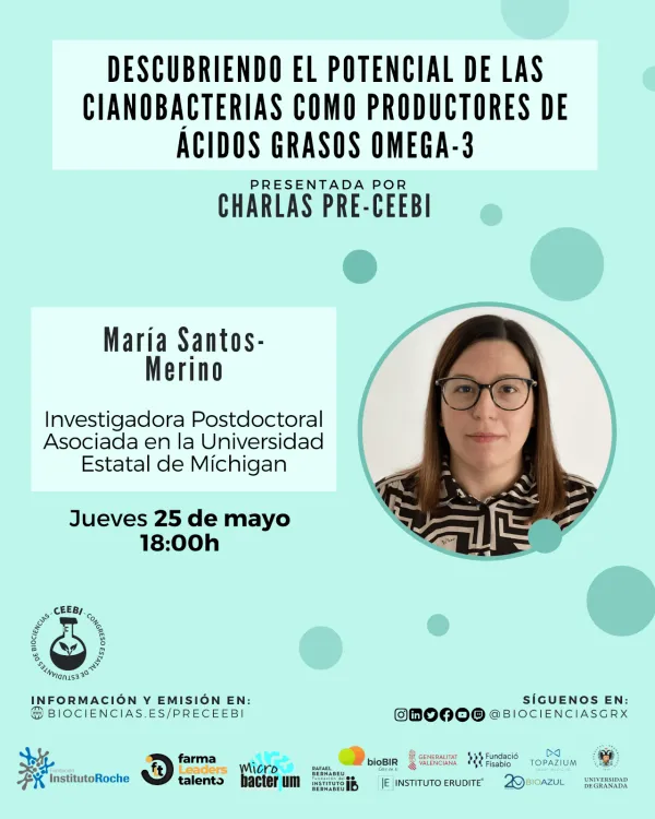 Charla Pre-CEEBI | Descubriendo el potencial de las cianobacterias como productores de ácidos grasos omega-3