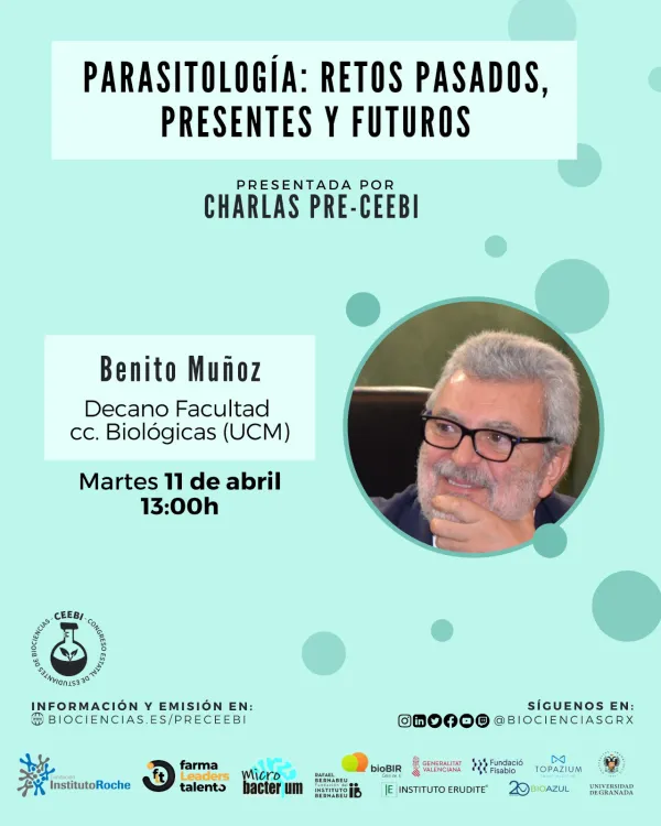 Charla pre-CEEBI | Parasitología: retos pasados, presentes y futuros