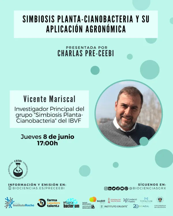 Charla Pre-CEEBI | Simbiosis planta-cianobacteria y su aplicación agronómica