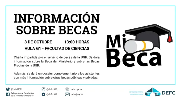 Charla sobre Becas para el curso 2019/2020