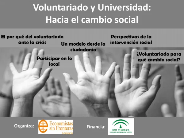 Voluntariado y Universidad: Hacia el cambio social