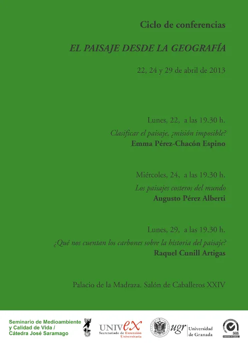 Ciclo de conferencias "El Paisaje desde la Geografía"