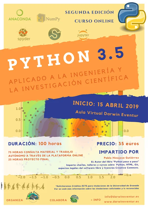 Curso Online "Python aplicado a la ingeniería y la investigación científica" 2ª edición