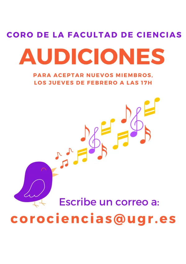 Audiciones del Coro de la Facultad de Ciencias durante febrero de 2024