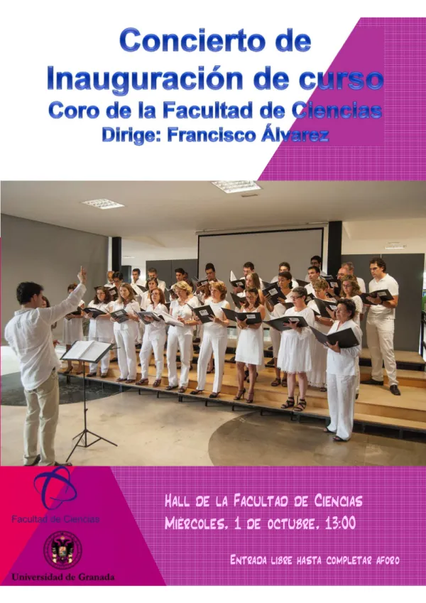 Conciertos de inauguración de curso de la Coral Polifónica de la Facultad de Ciencias
