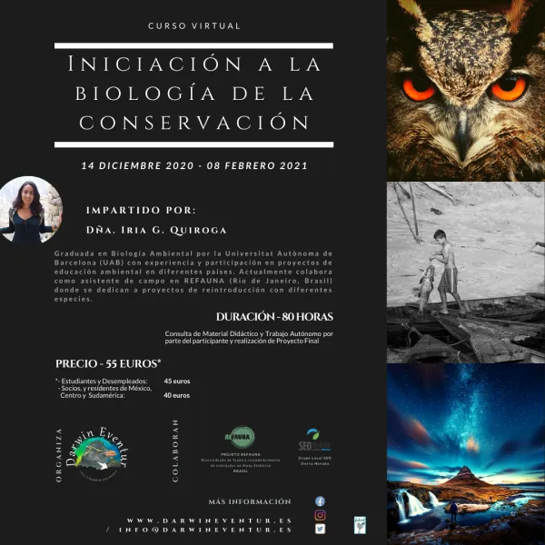 Curso Virtual: Iniciación a la Biología de la Conservación 20/21