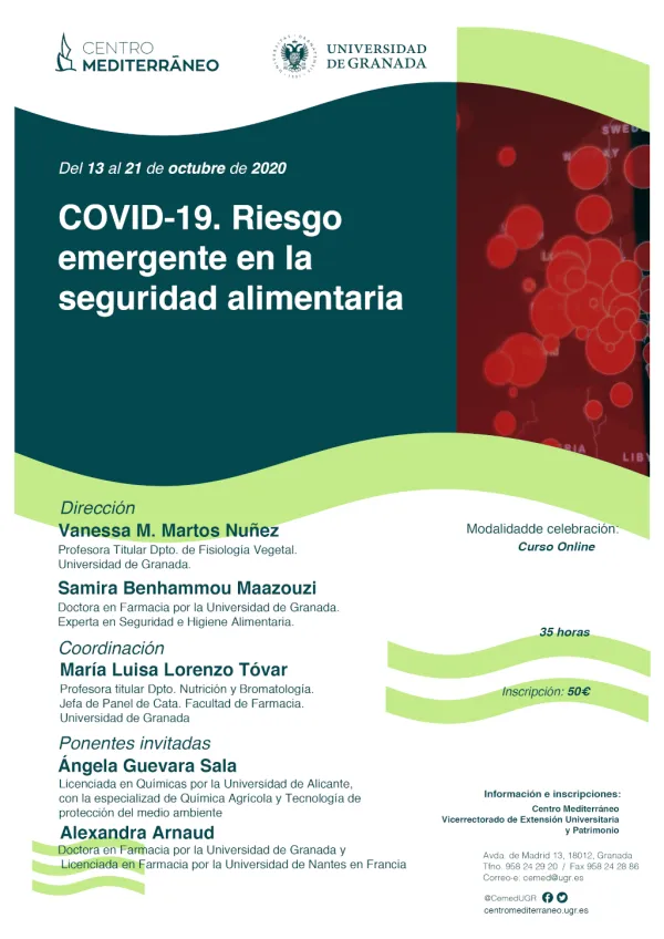 Curso Online: COVID 19. Riesgo emergente en la seguridad alimentaria