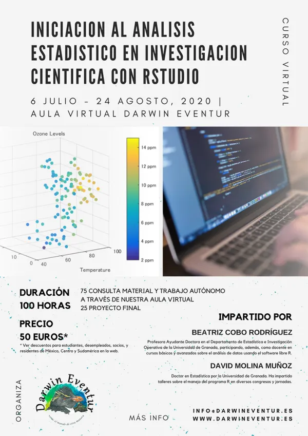 Curso virtual "Iniciación al Análisis Estadístico en Investigación Científica con RStudio"