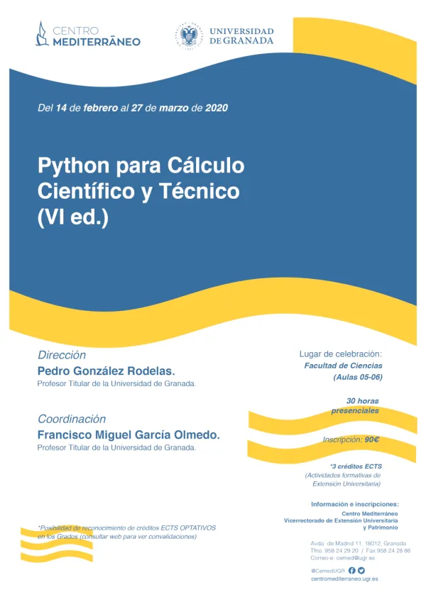 Curso: Python para Cálculo Científico y Técnico (VI ed.)