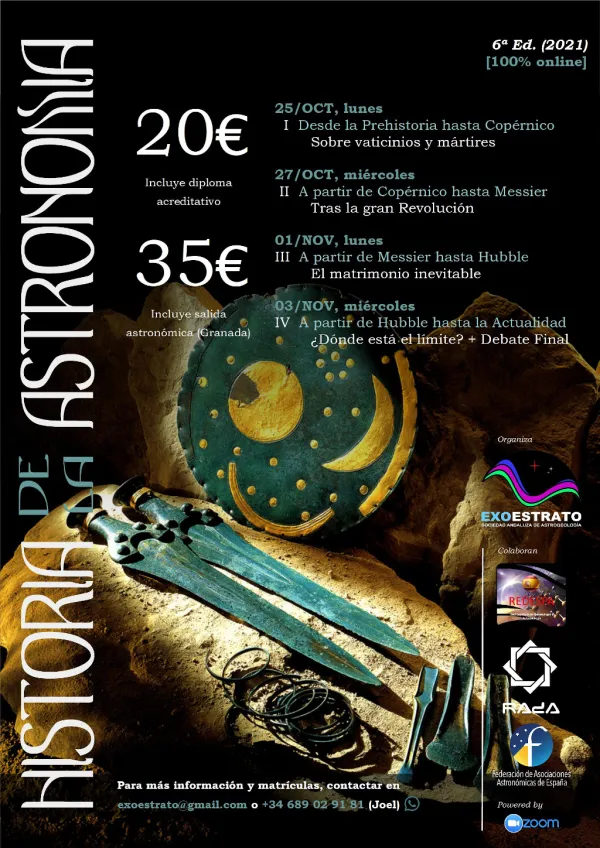 Historia de la Astronomía (Curso + Observación Astronómica)