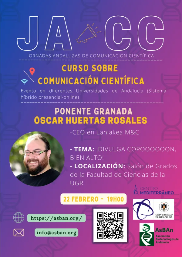 Curso sobre comunicación científica de la Jornadas Andaluzas de Comunicación Científica
