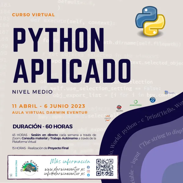 Curso virtual "Python aplicado – nivel medio" 2023
