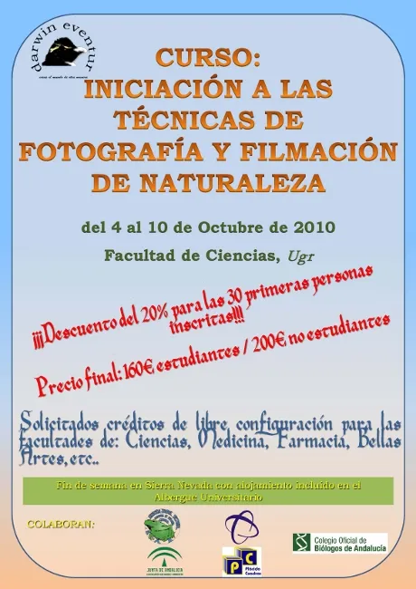 Introducción a la Fotografía y Filmación de Naturaleza