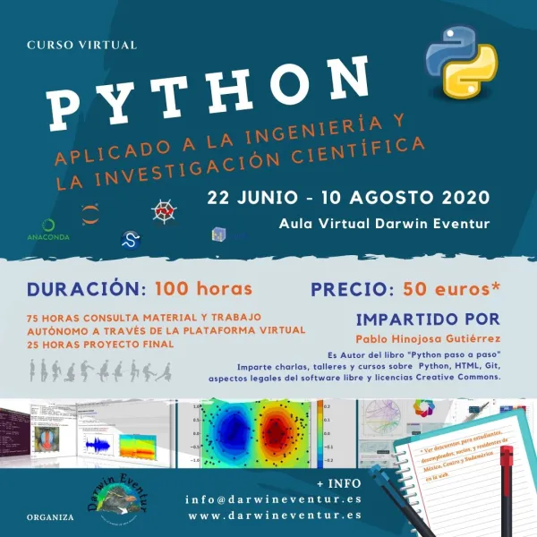 Curso virtual "Python aplicado a la ingeniería y la investigación científica"