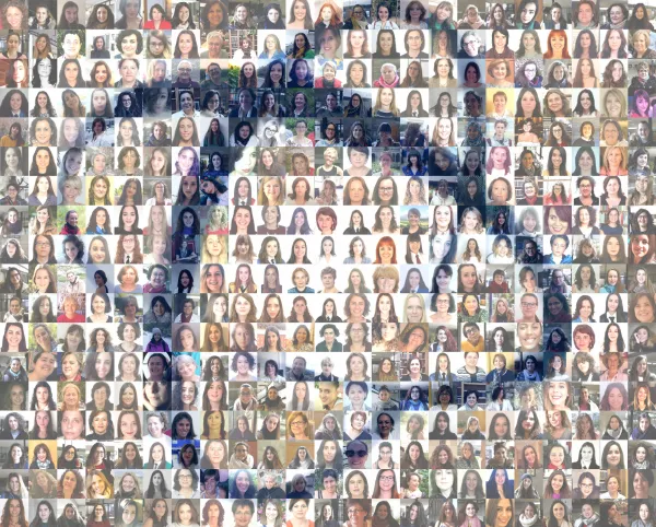 La Facultad de Ciencias conmemora el Dia de la Mujer y la Niña en la Ciencia con un mosaico