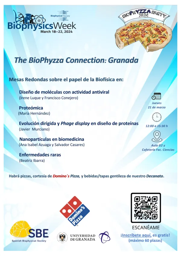 The Biophyzza Connection: state-of-the-art in Biophysics