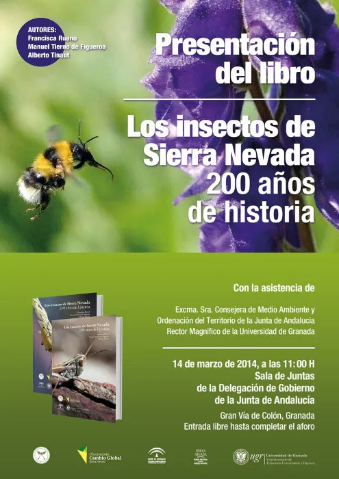 Presentación del libro Insectos de Sierra Nevada. 200 años de historia