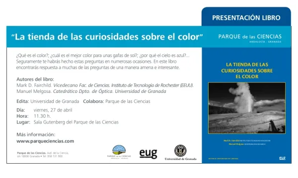 Presentación del libro “La tienda de las curiosidades sobre el color”