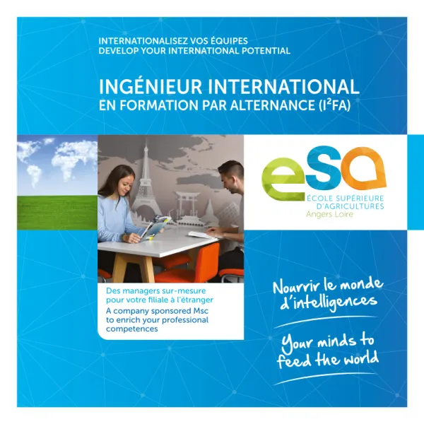 Presentación del Máster I2FA (Ingénieur International en Formation par Apprentissage)