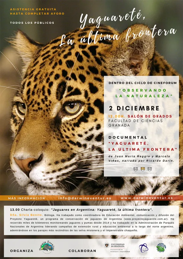 Proyección del documental: Yaguareté, la última frontera