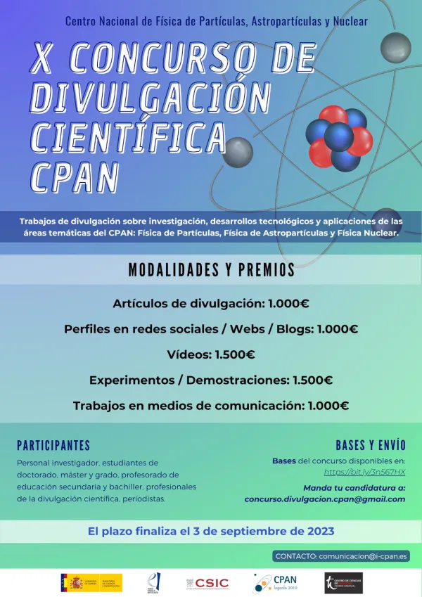 X Concurso de Divulgación Científica del CPAN