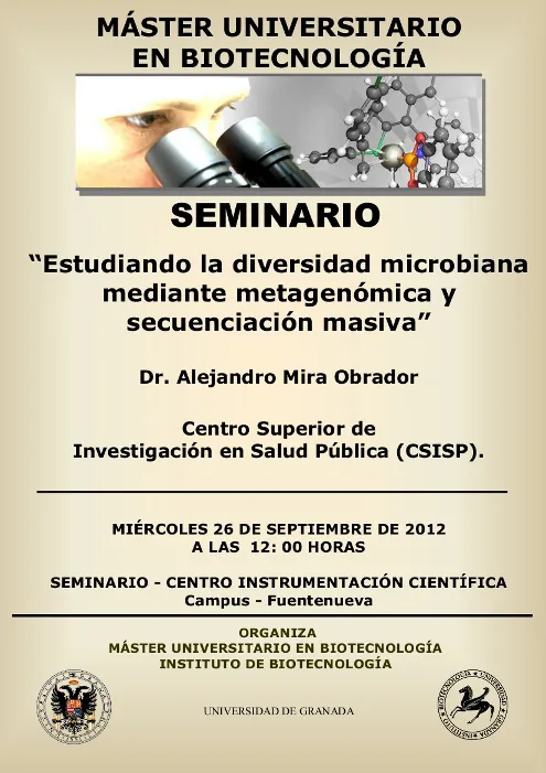 Estudiando la diversidad microbiana mediante metagenómica y secuenciación masiva