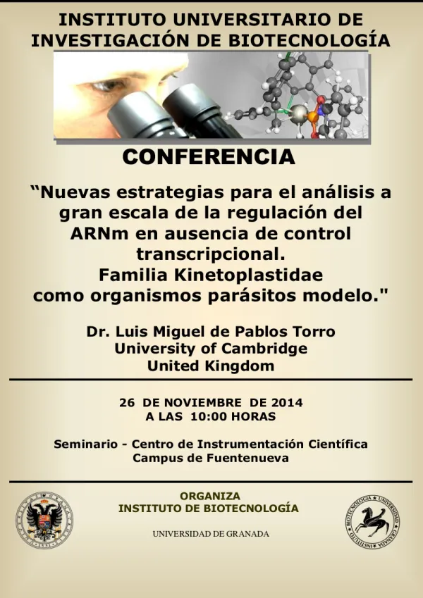 Nuevas estrategias para el análisis a gran escala de la regulación del  ARNm en ausencia de control transcripcional. Familia Kinetoplastidae como organismos parásitos modelo
