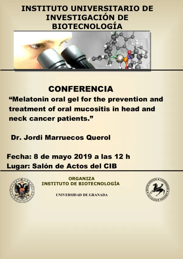 Melatonin oral gel for the prevention and treatment of oral mucositis in head and neck cancer patients.