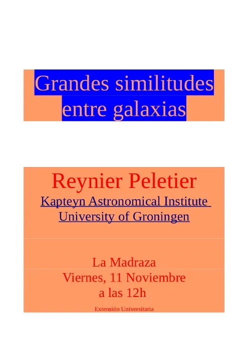 Grandes similitudes entre galaxias