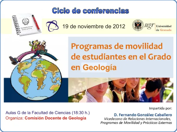 Programas de movilidad de estudiantes en el Grado en Geología
