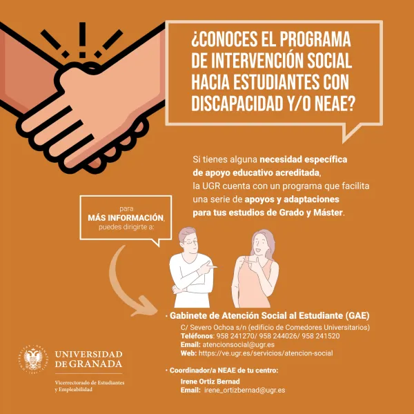 Programa de intervención social hacia estudiantes con discapacidad y/o NEAE