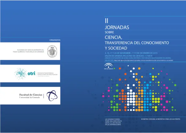 II Jornadas 'Ciencia, Transferencia del Conocimiento y Sociedad'