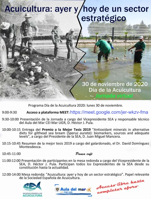 Jornada de conmemoración del Día de la Acuicultura 2020