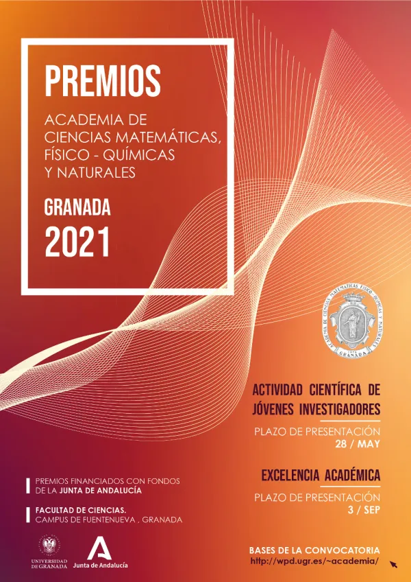 Convocatoria de premios de la Academia de Ciencias Matemáticas, Físico Químicas y Naturales de Granada