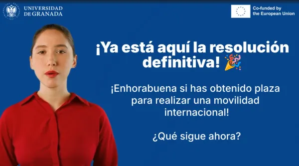 Listados definitivos de la Primera Adjudicación de la «Convocatoria de ayudas de movilidad internacional de estudiantes de grado durante el curso académico 2025/2026»